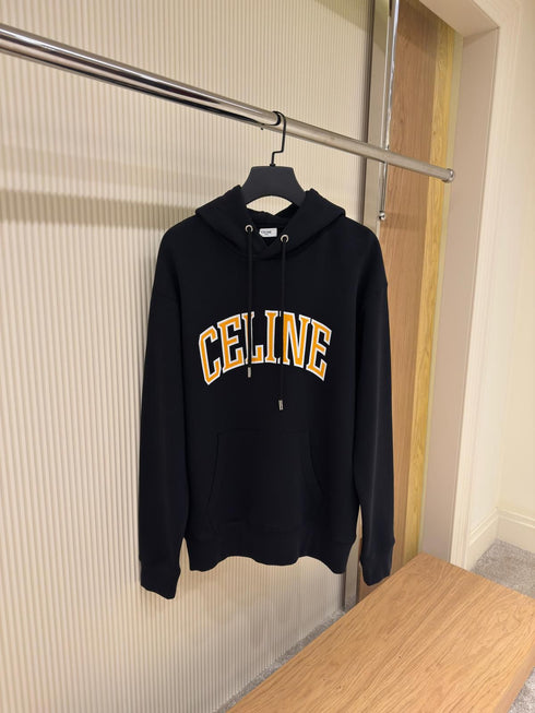 CELINE Hoodie Loose “Black/Citron”
