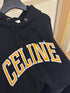 CELINE Hoodie Loose “Black/Citron”
