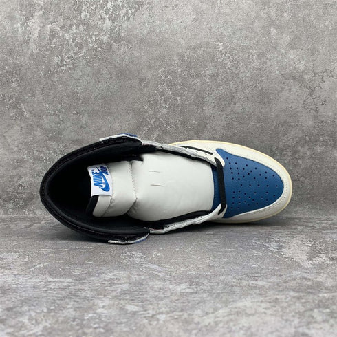 AIR JORDAN - Air Jordan 1 High OG SP "Travis Scott - Fragment" Military Blue - Hanorio