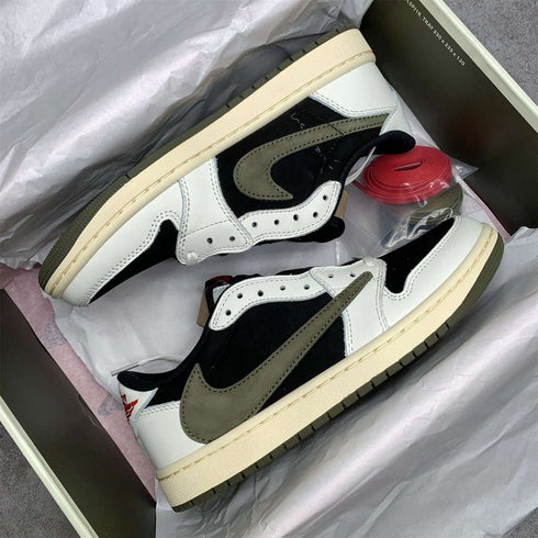 AIR JORDAN - AIR JORDAN 1 LOW OG WMNS "Travis Scott - Olive" - Hanorio