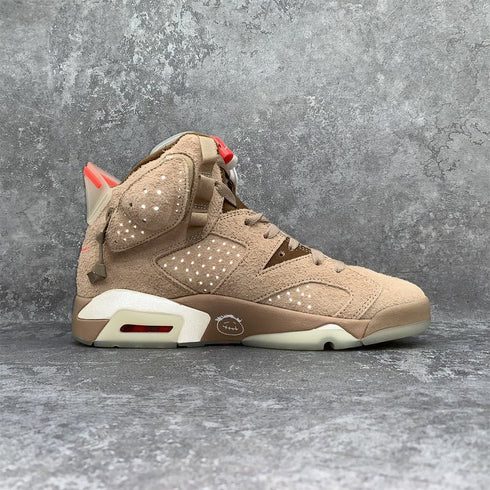 AIR JORDAN - Air Jordan 6 Retro Sample "Travis Scott - British Khaki" - Hanorio