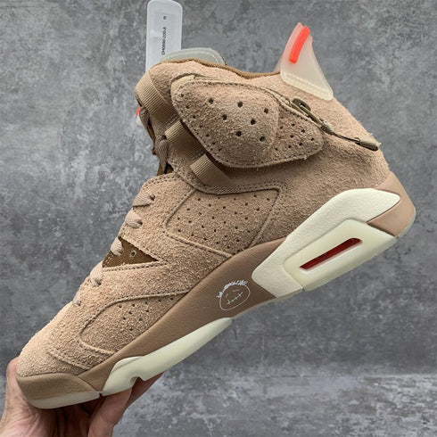 AIR JORDAN - Air Jordan 6 Retro Sample "Travis Scott - British Khaki" - Hanorio