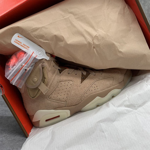 AIR JORDAN - Air Jordan 6 Retro Sample "Travis Scott - British Khaki" - Hanorio