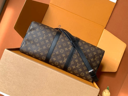 Sac Louis Vuitton Keepall Bandoulière 45 – Monogram Macassar