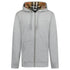 Burberry Hoodie Zip Logo – Gris