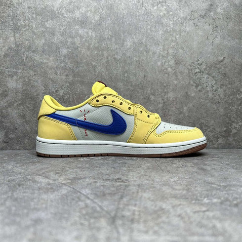 AIR JORDAN - JORDAN 1 RETRO LOW OG WMNS "TRAVIS SCOTT - CANARY" - Hanorio