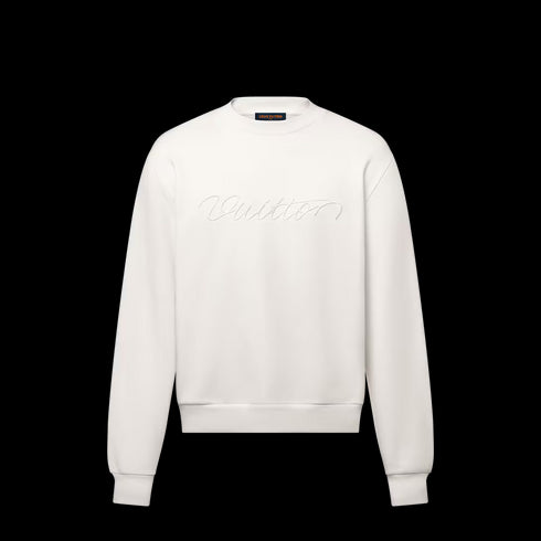 Louis Vuitton Sweat brodé en coton – Milky White