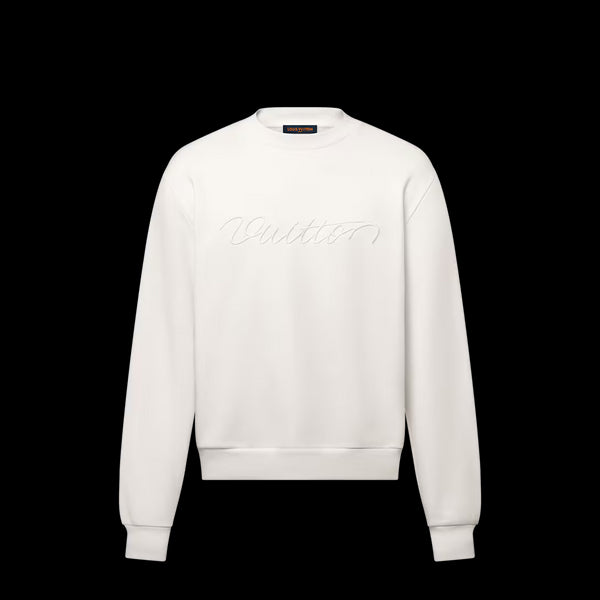 Louis Vuitton Sweat brodé en coton – Milky White