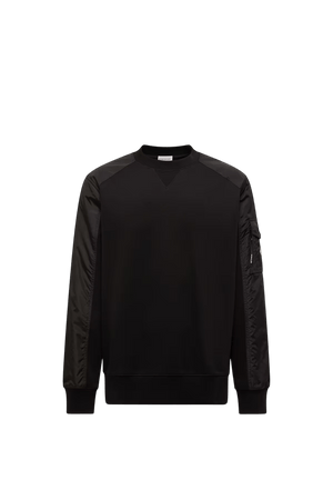 MONCLER - Moncler Sweat Noir en Coton Mélangé - Hanorio