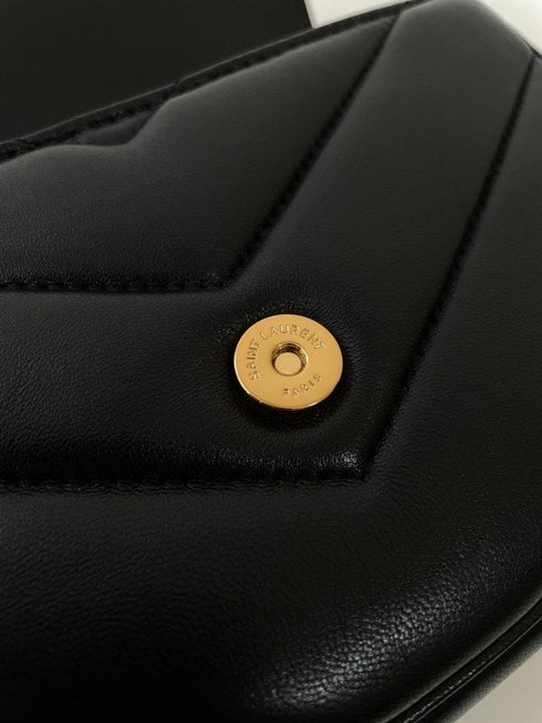 YSL - Sac Loulou Mini En Cuir D'agneau Noir - Hanorio