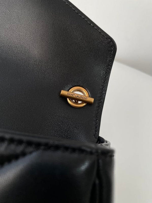 YSL - Sac Loulou Mini En Cuir D'agneau Noir - Hanorio