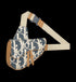 DIOR - Sac Saddle Dior Oblique effet raphia bleu et beige - Hanorio