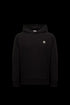 Sweat à capuche Moncler – Coton noir & empiècement logo